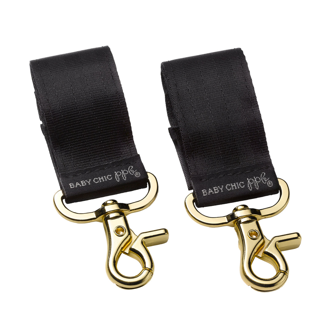 d - PPB - Valet Stroller Clips - Gold-Black Valet Stroller Clips - Gold/Black 812400024681