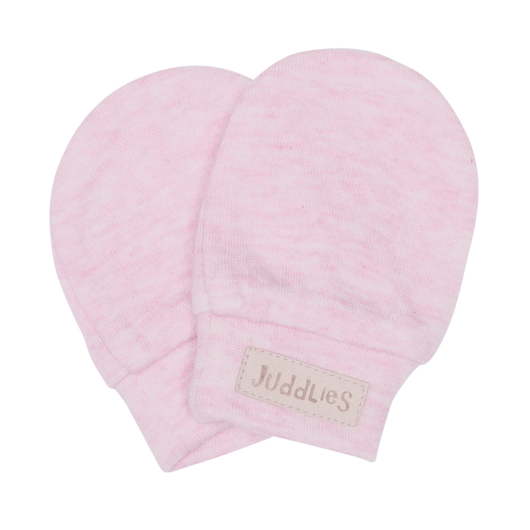 Juddlies - Breathe EZE Scratch Mitts - Pink Fleck Breathe EZE Scratch Mitts - Pink Fleck 821436003553