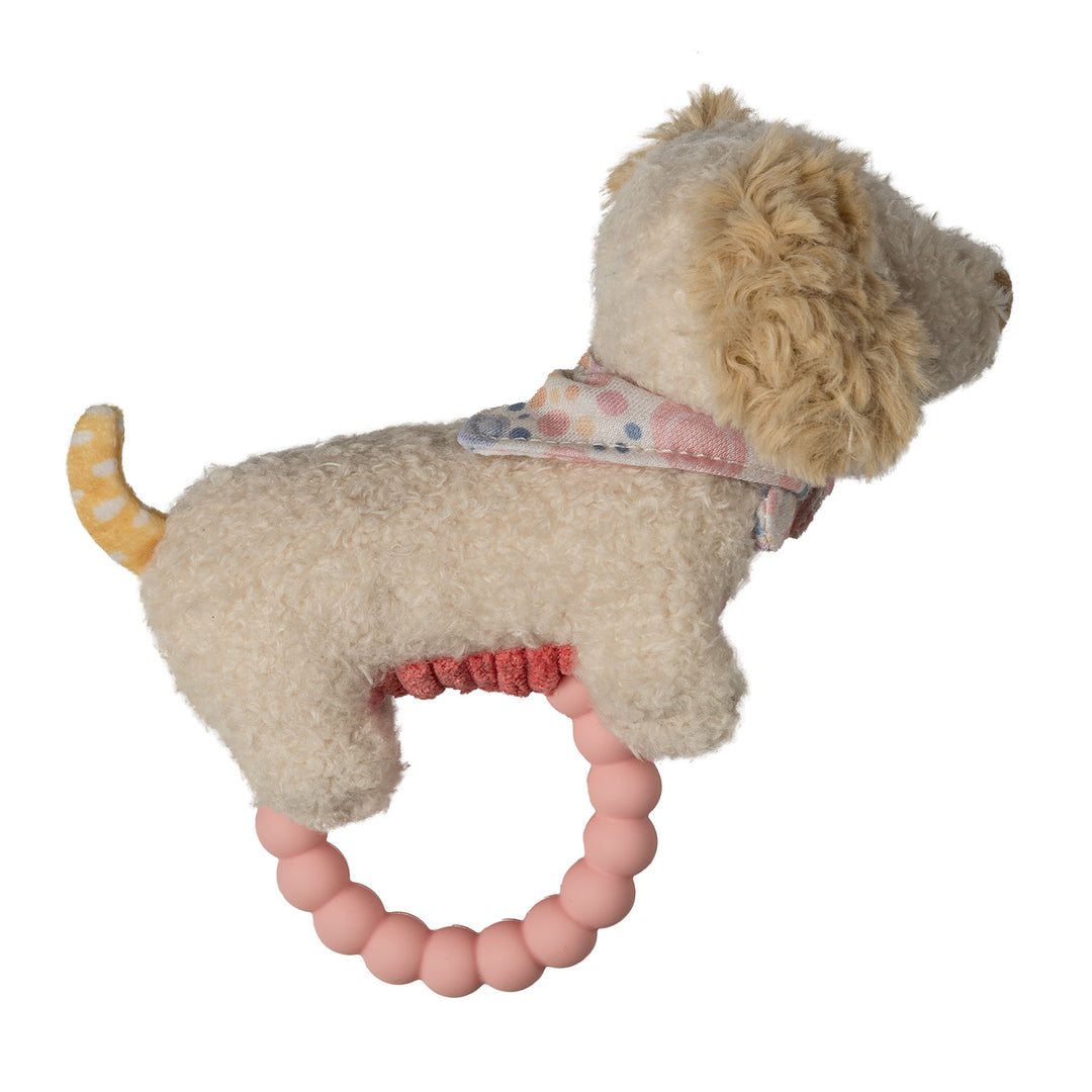 Teether Rattle - Dancing Dachshund 6"