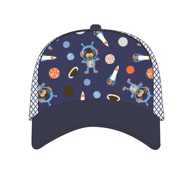 Kids Printed Ball Cap - Space Monkey