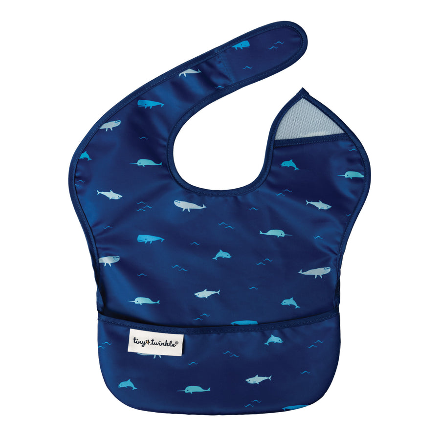 Tiny Twinkle - Mess-proof Easy Bib - Ocean Life 6-24M Mess-proof Easy Bib - Ocean Life 810027532121