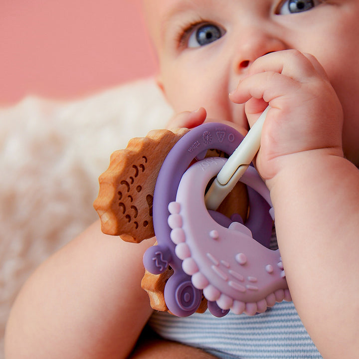 Trio Teether - Peony