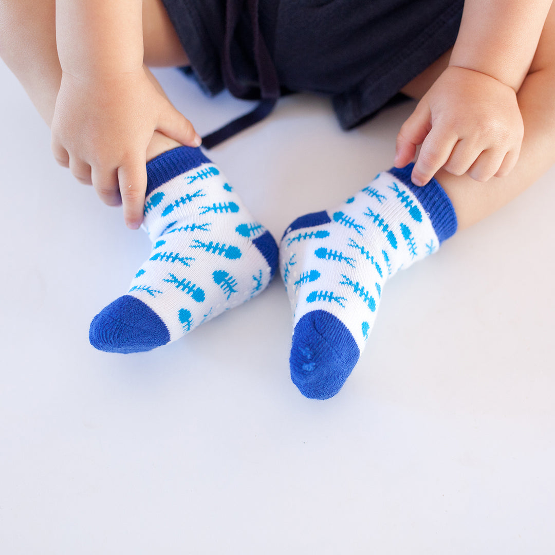 Comfort Terry Socks Set - 3 Pair -  Sherman the Shark 0-24M