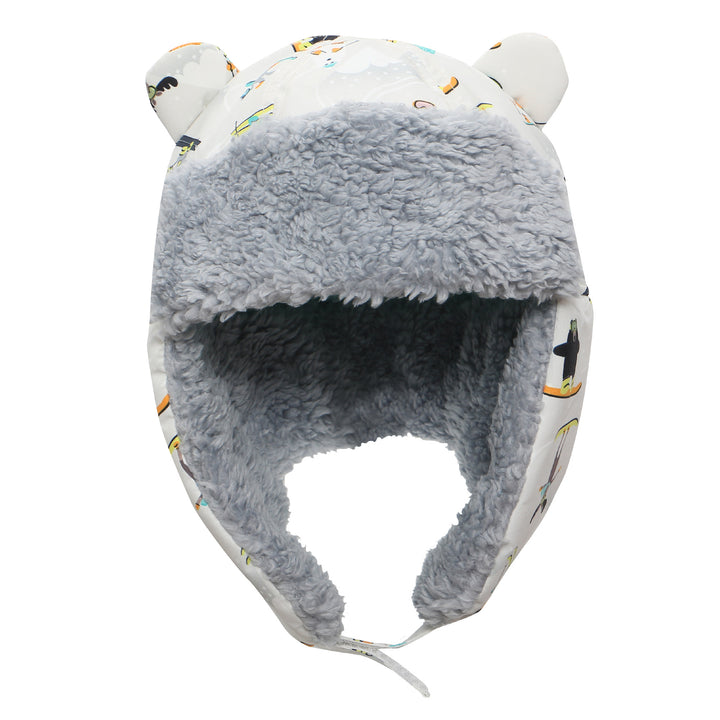 FlapJackKids -Water Rplnt Trapper Hat SkiResort Grey S 6-24M Water Repellent Trapper Hat - SkiResort Grey 873874007594