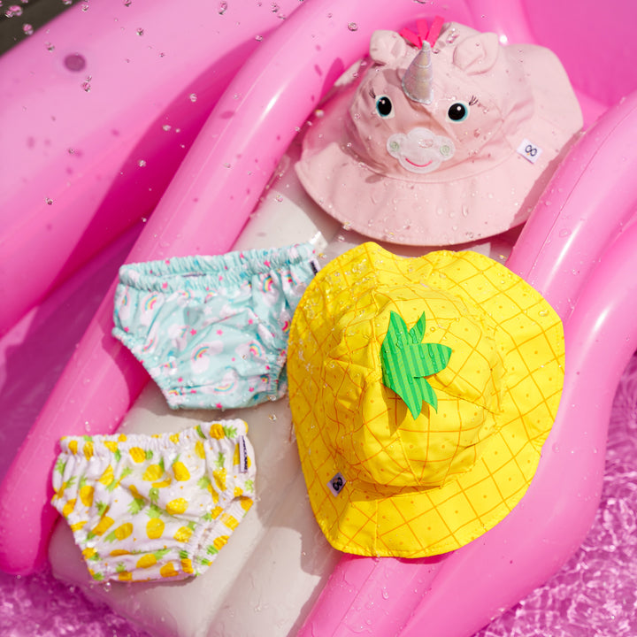 UPF50+ Baby Swim Diaper & Sun Hat Set