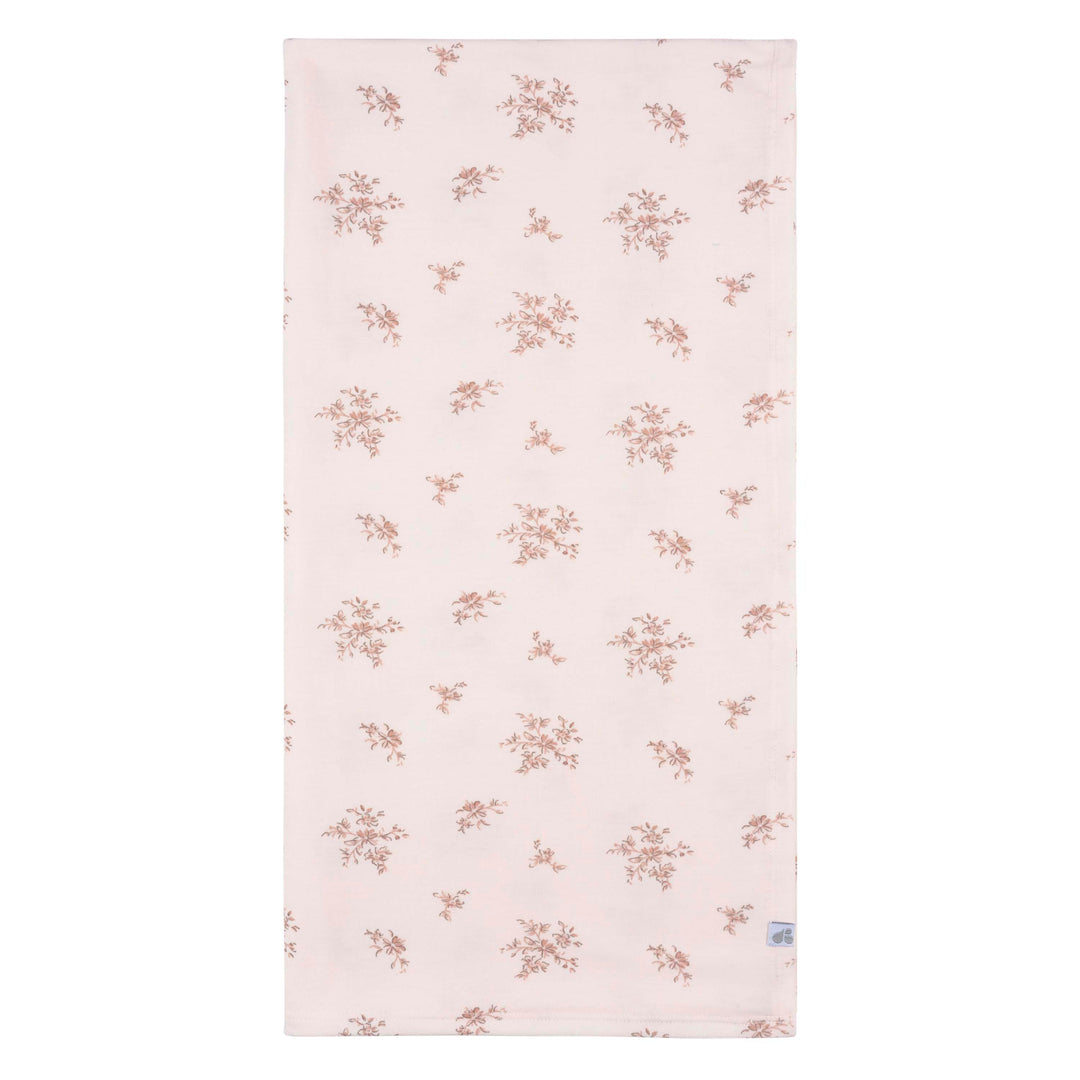 Just Born by Gerber Baby Girl 2-Piece Swaddle and Headband - PINK FOREST