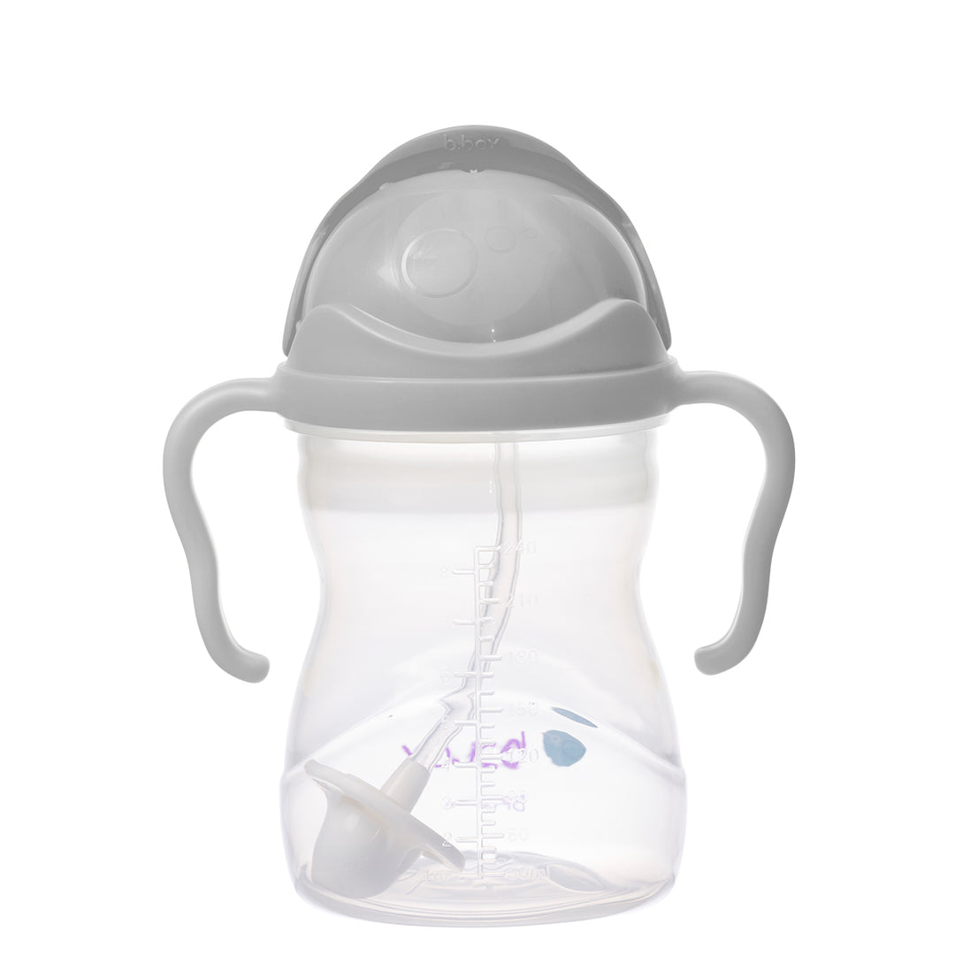 Sippy Straw Cup 240ml - Grey