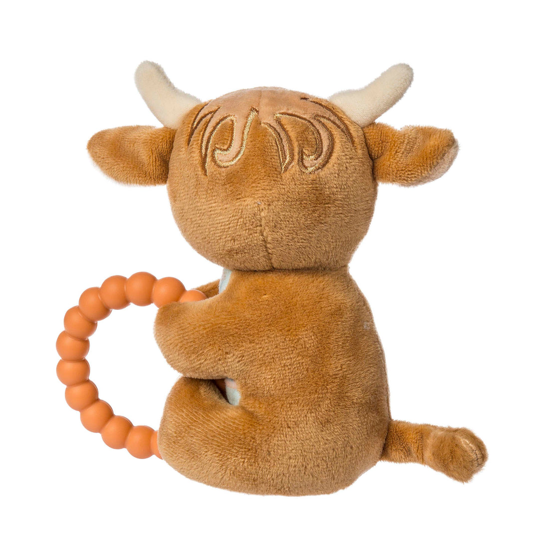 Teether Rattle - Hetty Highland Cow - 6"