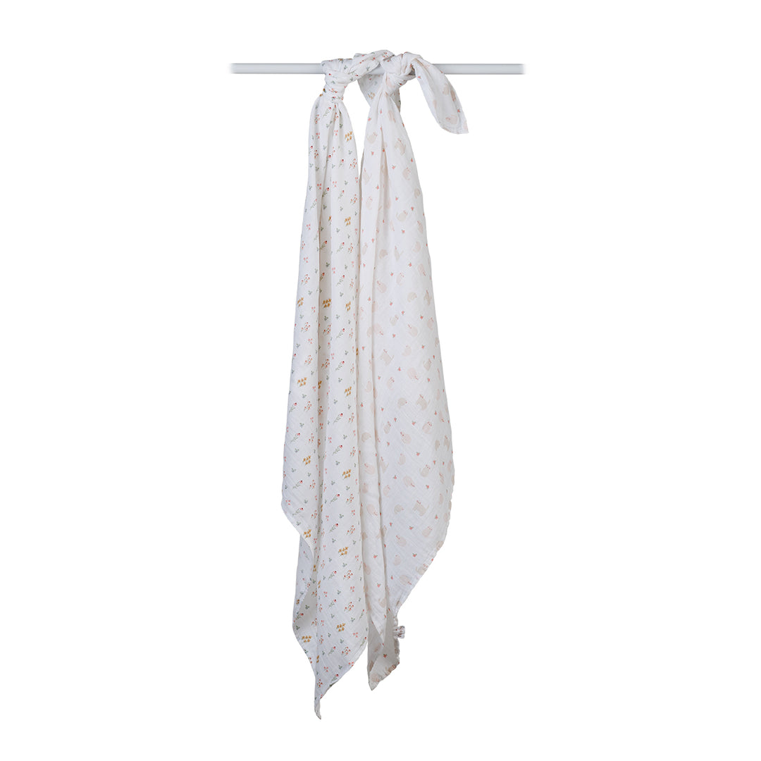 2pk Cotton Muslin Swaddle Blanket - 40x40