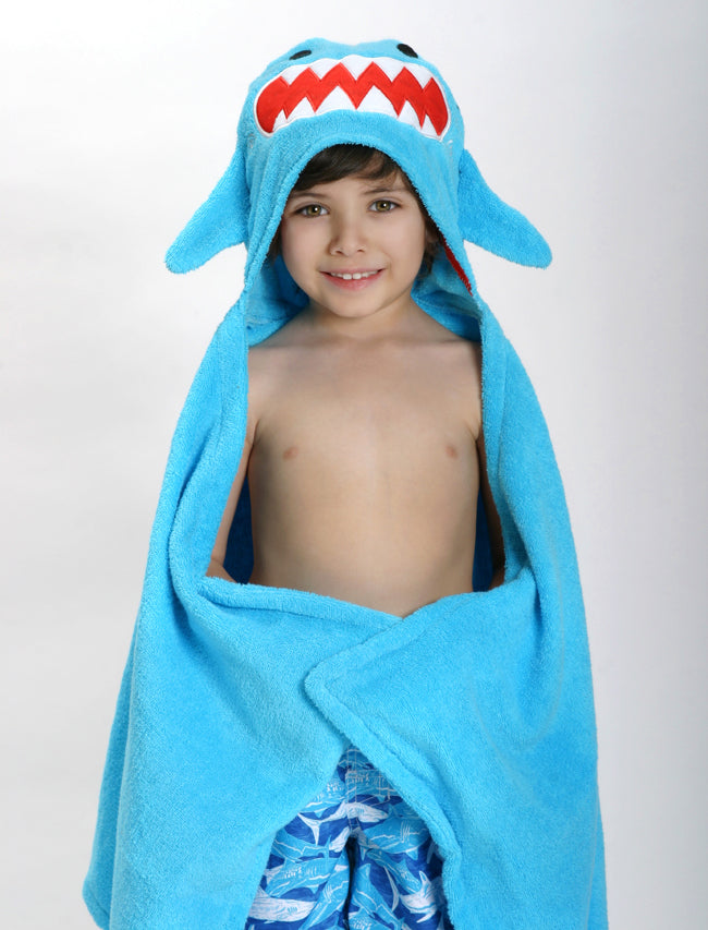 Kids Plush Terry Hooded Bath Towel