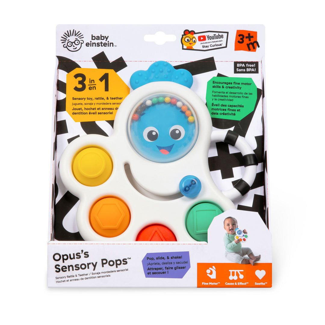 Opus’s Shape Pops™ Sensory Rattle & Teether
