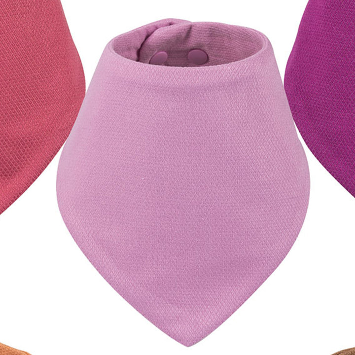 Kaffle Bandana Bibs 10 Pack - Pink Orange Beige