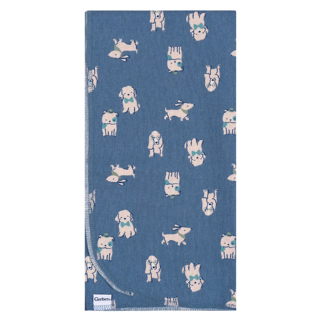 Flannel Receiving Blanket - 4pk