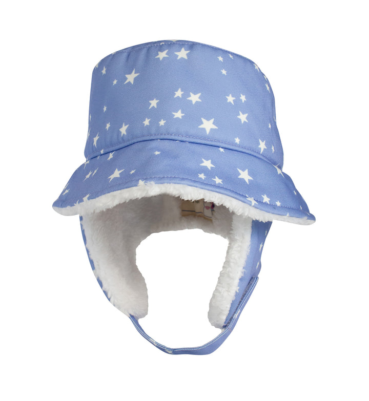 FlapJackKids - Winter Bucket Hat - Stars - Large 4 - 6Y+ Winter Bucket Hat - Stars 873874009321