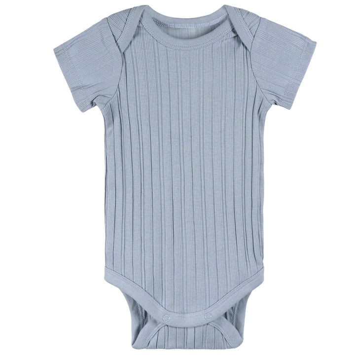 Just Born by Gerber Baby Boy 3-Pack Bodysuits - BLUE