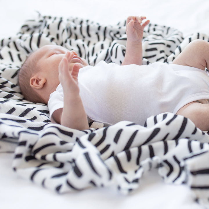 Kaffle Swaddle Blanket - Ink Strokes