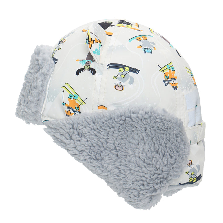 Water Repellent Trapper Hat - SkiResort Grey