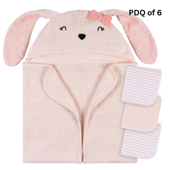 Gerber - OP2326ca - 4pc Bath Set - Pink Bunny - PDQ (x6) 4pc Bath Set - Pink Bunny - PDQ of 6 units 013618470615