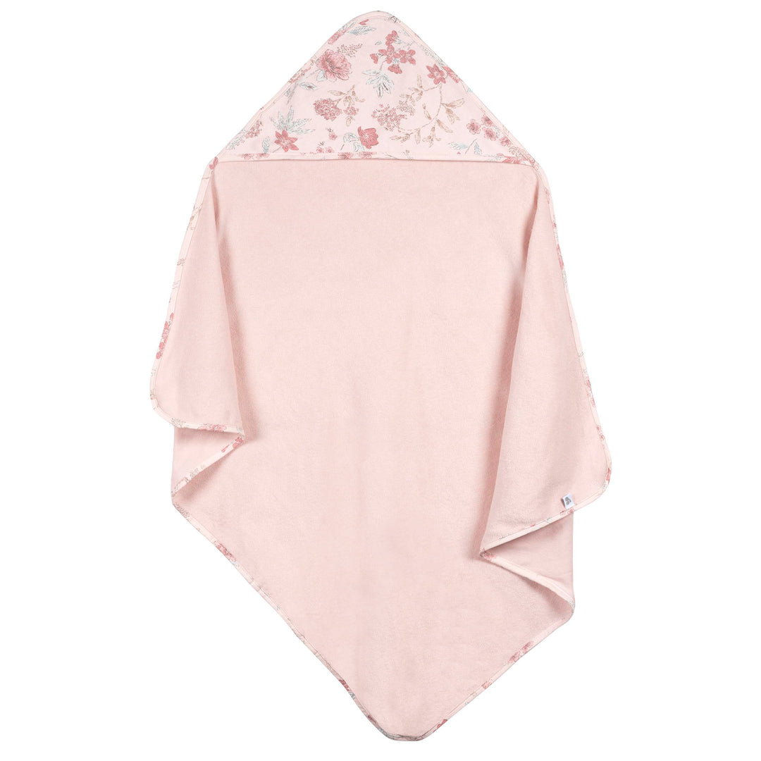 Just Born by Gerber Baby Girl 3-Pack Hooded Towels - PINK