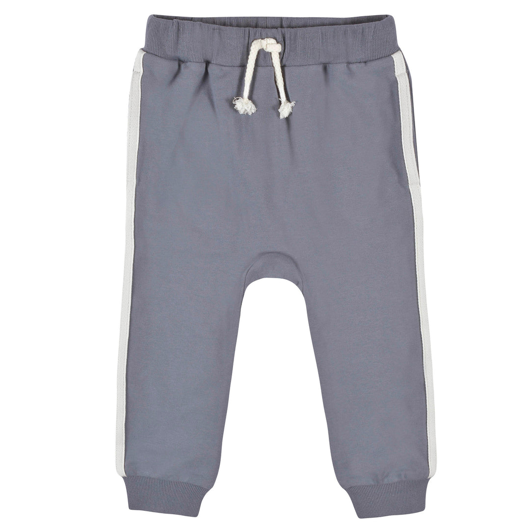 3-Pack Baby & Toddler Boys Gray & Blue Joggers