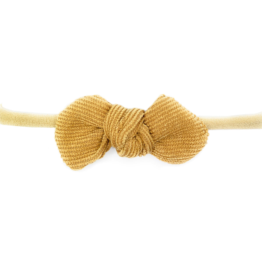 d - Baby Wisp - Headband Corduroy Knot - Mustard - 0M+ Headband - Corduroy Knot - Mustard - 0M+ 876251009600