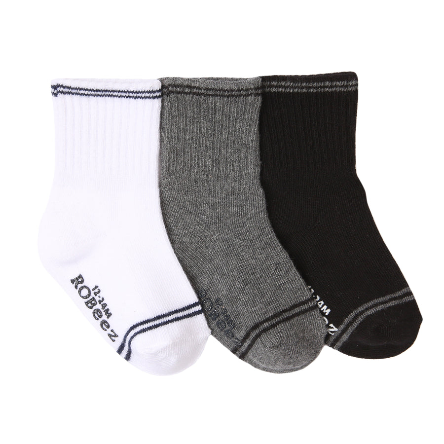 Robeez - Core - Socks - Goes with Everything 3pk - 6-12M Socks Goes with Everything 3pk 197166006530