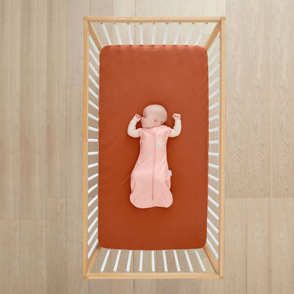 Drap-housse pour lit bébé - Rouille