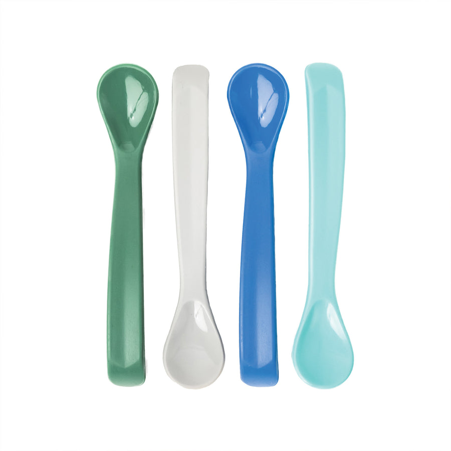 Tiny Twinkle - Silicone Spoon 4PK - Green Grey Blue Silicone Spoon 4PK - Green Grey Blue 810027531124