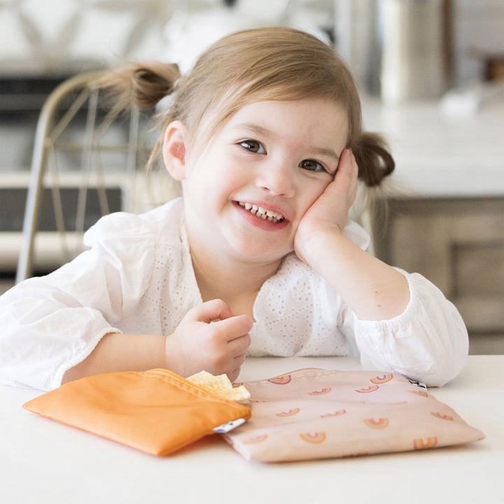 Reusable Snack Bags 5 Pack - Boho Rainbow