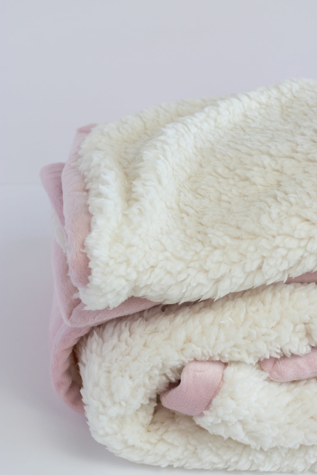 Flannel Sherpa Blanket - Pink