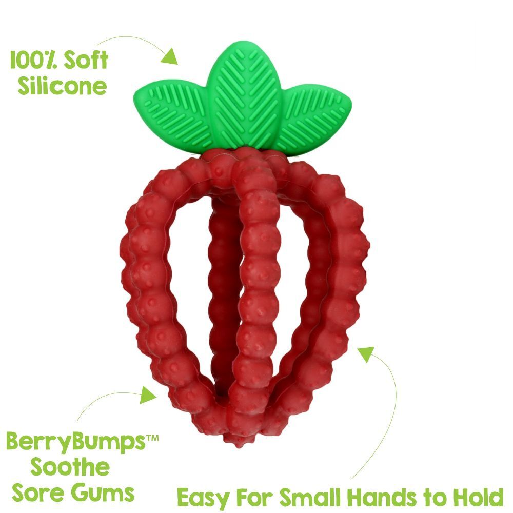 RaZbaby - RaZberry Bites Teething Toy RaZberry Bites Teething Toy - Red 850028177310