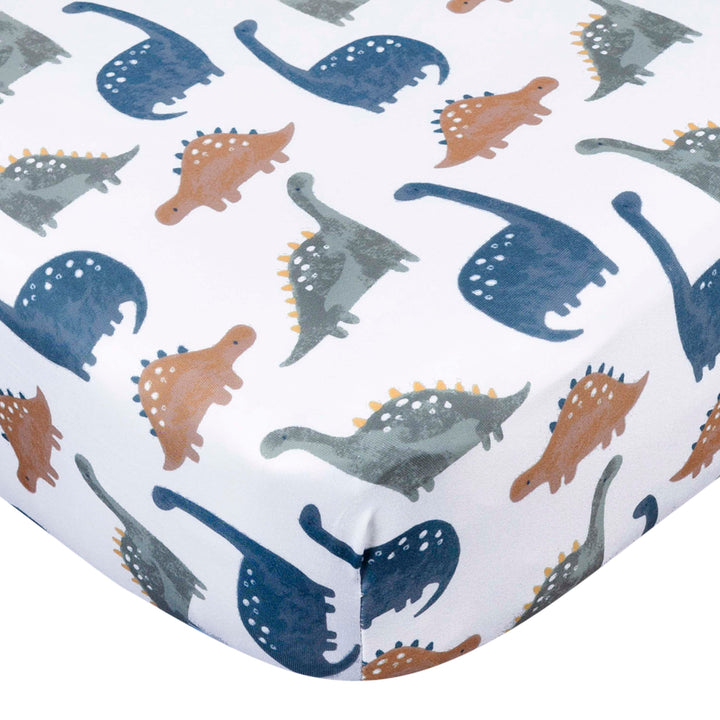 Gerber - OP2304 - 1pk Knit Crib Sheet - Dino Time - Dino Knit Crib Sheet - Dino Time - Dino 013618468919