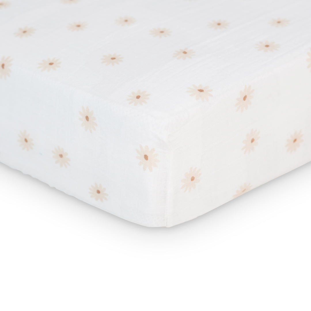 Lulujo - Boho - Crib Sheet - Daisies Crib Sheet - Boho - Daisies 628233457172