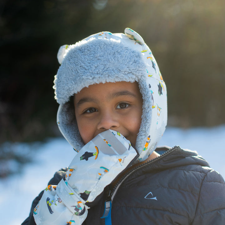 Water Repellent Trapper Hat - SkiResort Grey