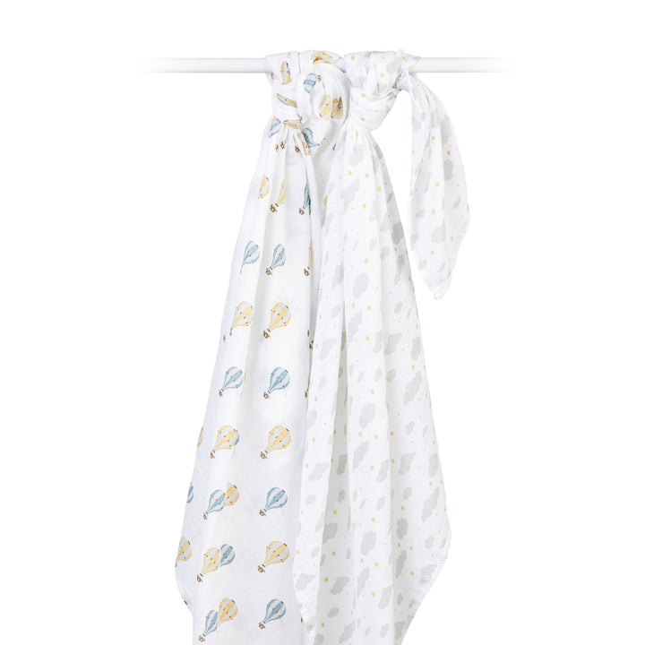 Vintage - 2 Pack Swaddle - Hot Air Balloon