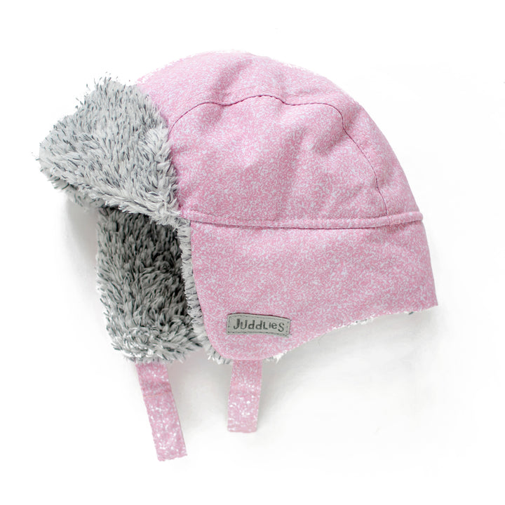 d - Juddlies - Baby Winter Hats - Salt + Pepper Pink - 6-12M Winter Hats - Salt + Pepper Pink 821436008961