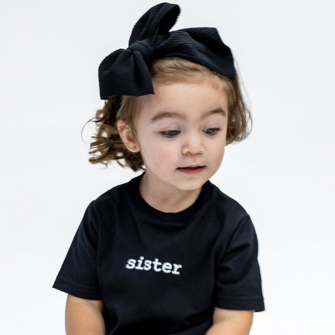 Infant T-Shirt - Sister - Black