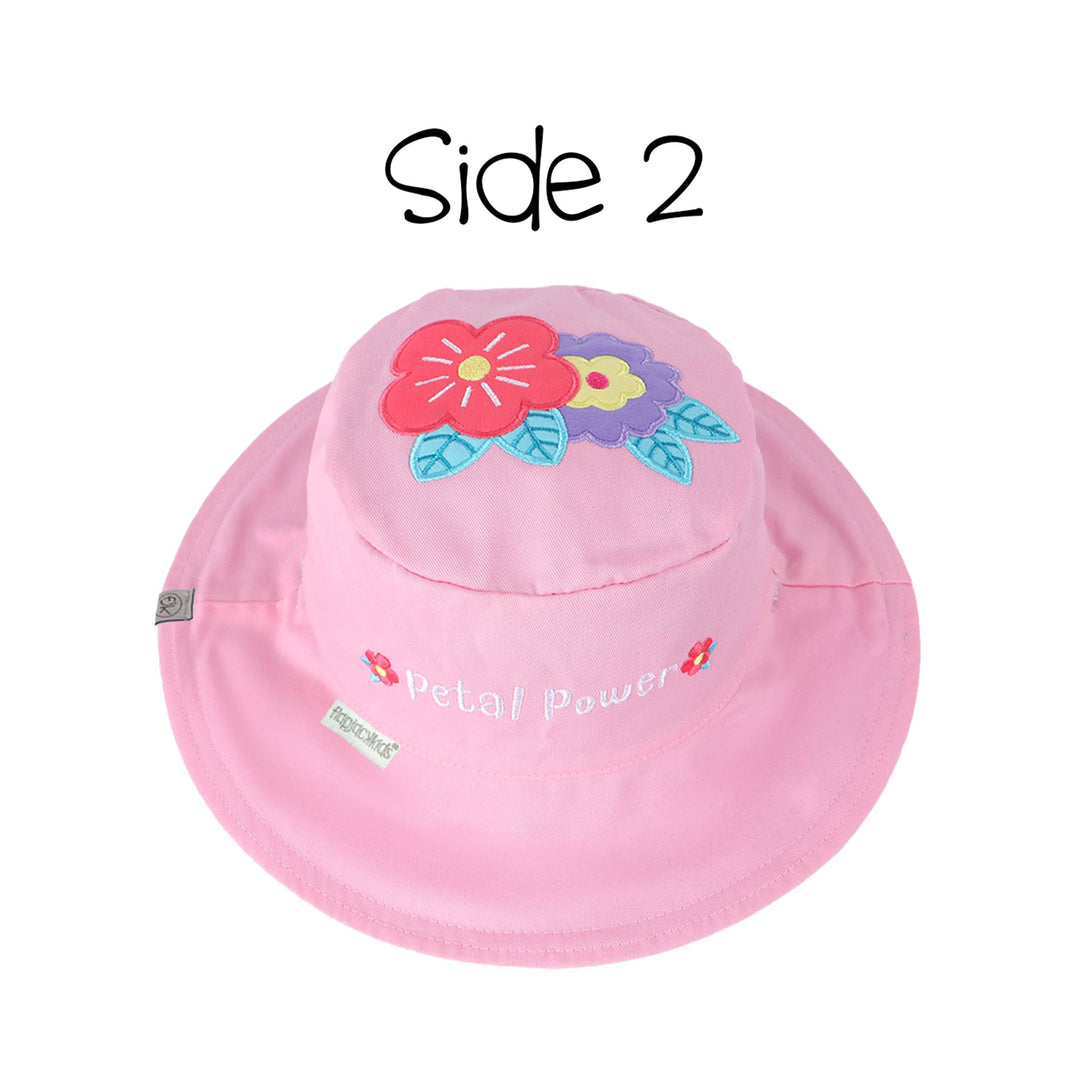 Kids UPF50+ Sun Hat - Butterfly/Flower