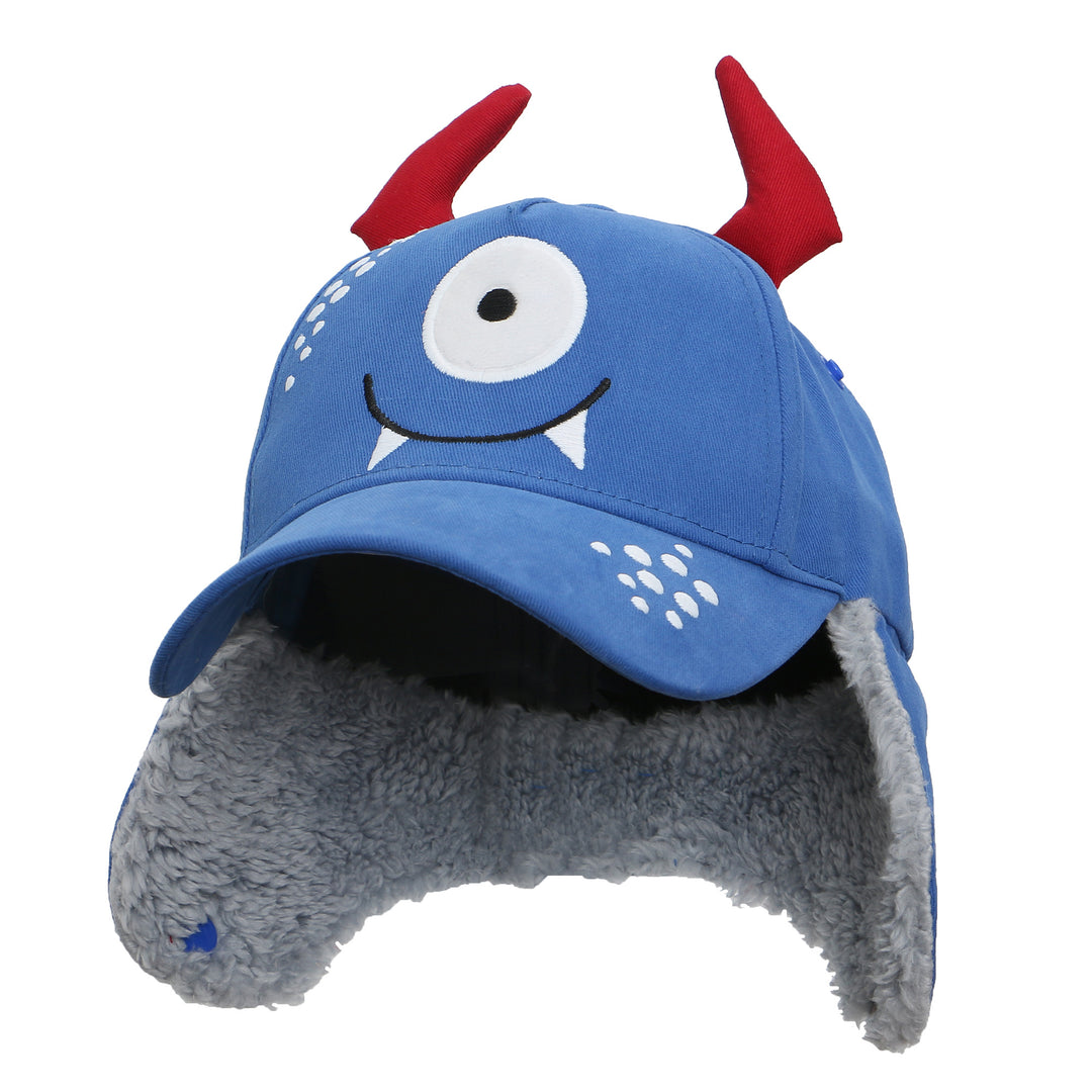 3D Caps with Earflaps - Monster