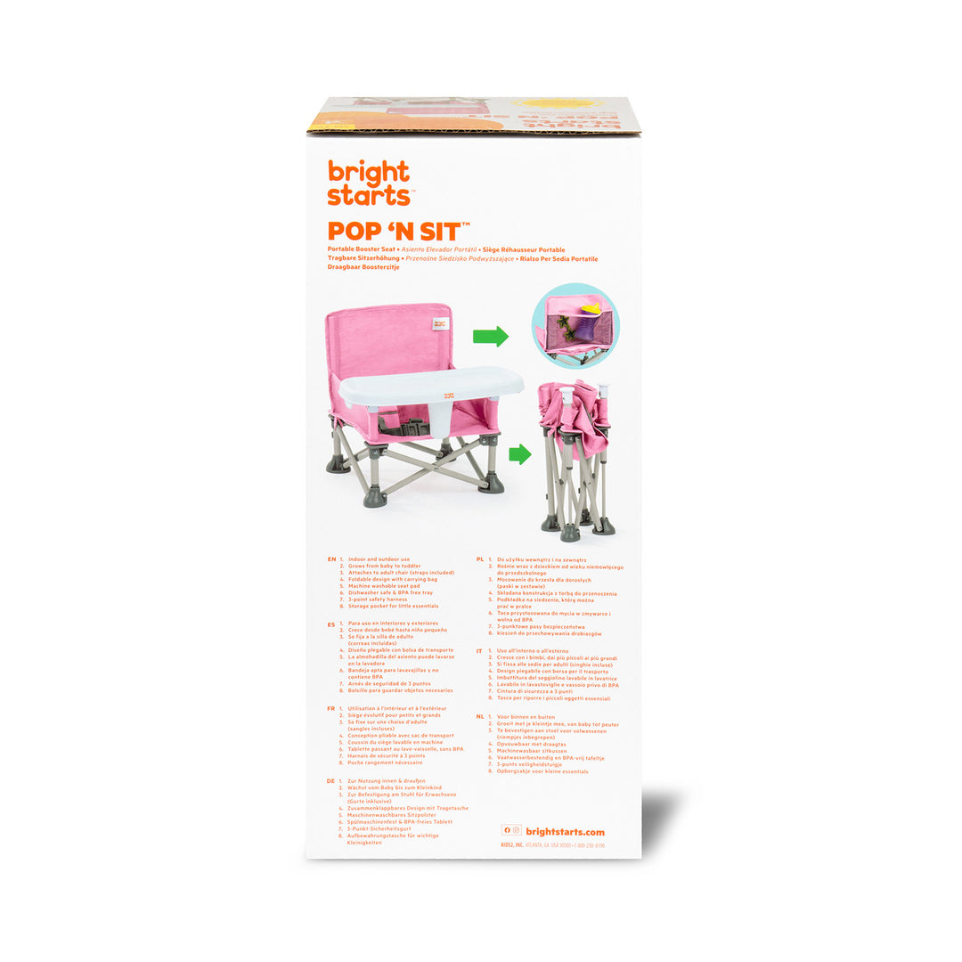 Pop ‘N Sit™ Portable Booster Seat - Pink