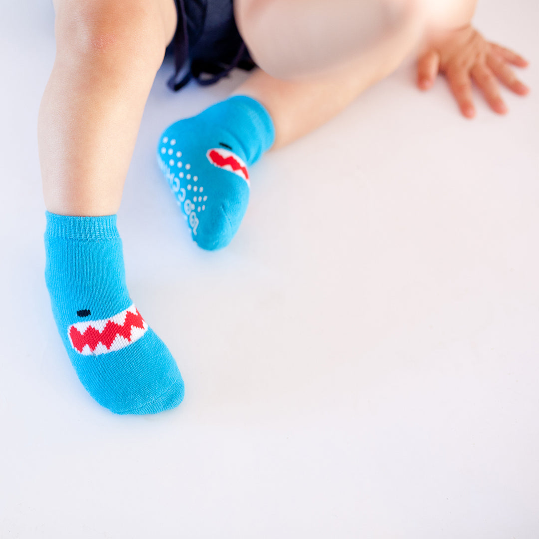 Comfort Terry Socks Set - 3 Pair -  Sherman the Shark 0-24M