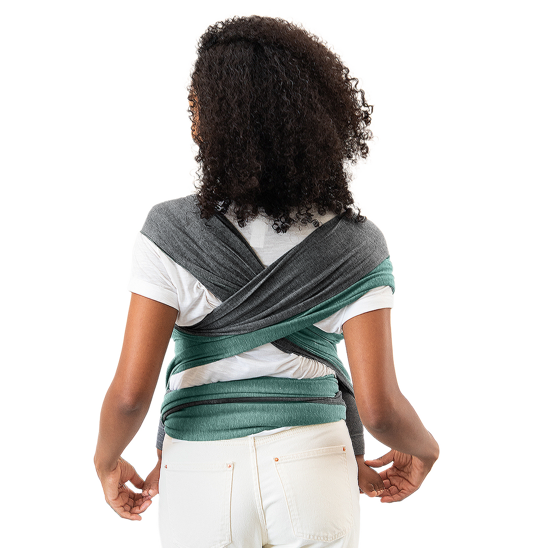 Reversible Wrap Baby Carrier in Jade/Grey