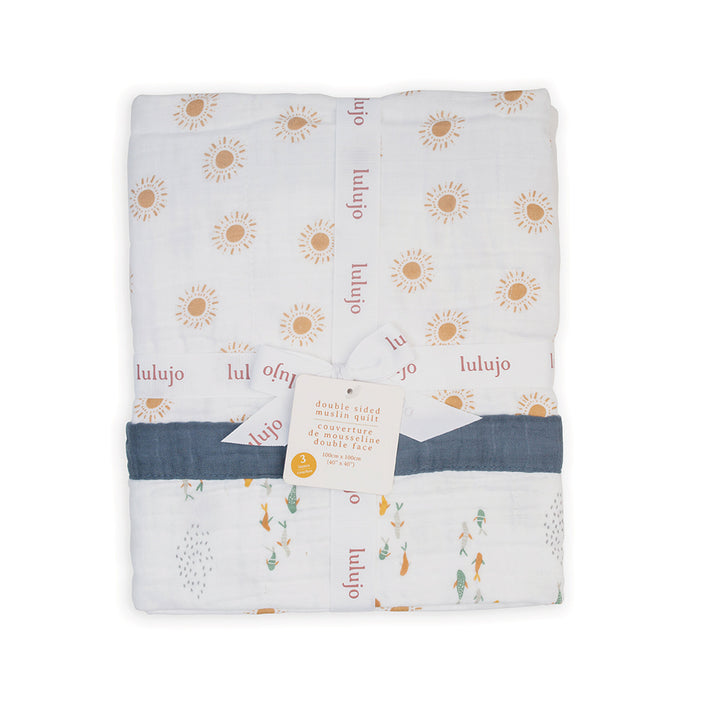 Classic Muslin Quilt 3Ply - Sun + Fish