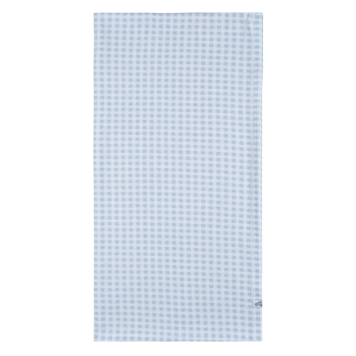 Just Born by Gerber Baby Boy 2-Piece Swaddle Blanket and Hat - BLUE PLAID