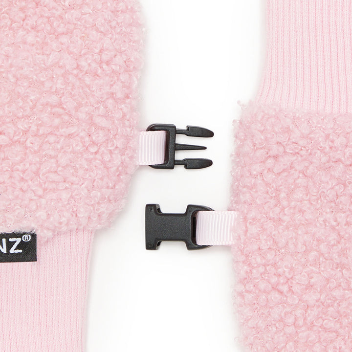 Kid Fleece Mitts - Haze Pink