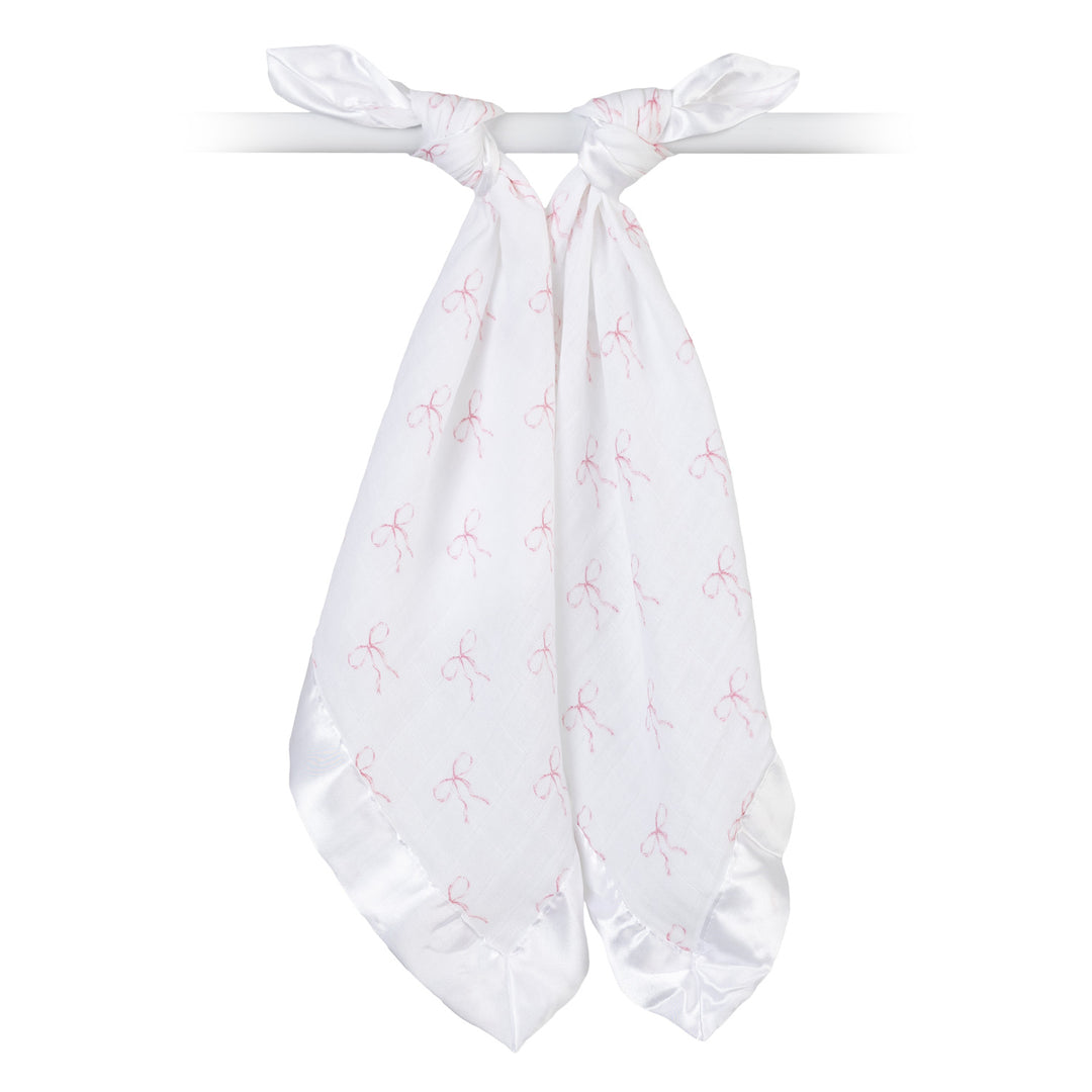 Security Blankets 2PK Muslin Cotton - Bows