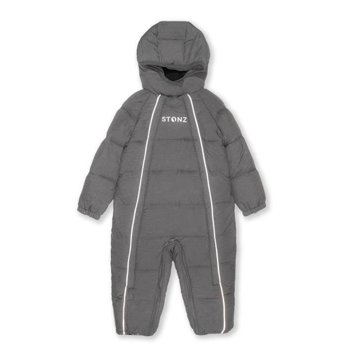 Stonz - F24 - Snow Suit Puffer - Heather Grey- 0-6M Snow Suit - Puffer - Heather Grey 628631011501