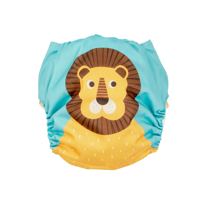 d - ZOOCCHINI - Reusable Pocket Diaper LeoLion 2pk  7-35lb One Size Reusable Pocket Diaper with 2pk Insert - Leo the Lion 810608033214