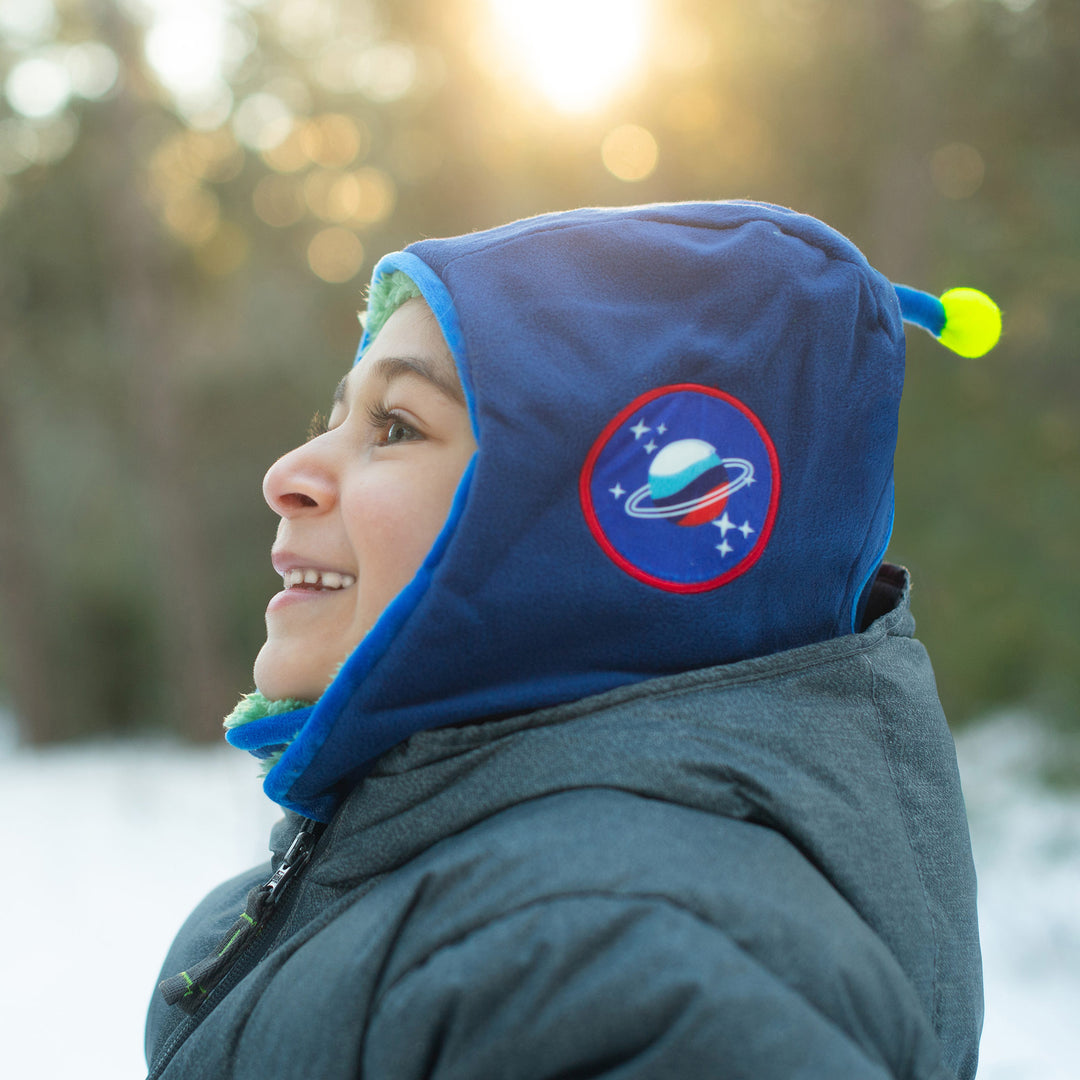 Reversible Sherpa Hat - Dino/Astronaut