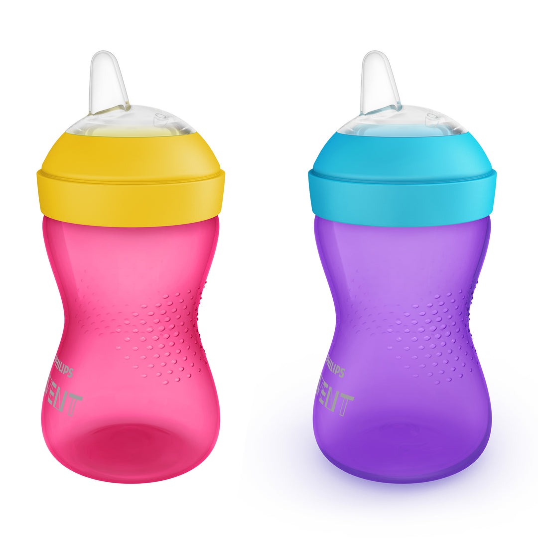 My Grippy Sippy Spout Cup - 10oz - Pink/Purple - 2 pack